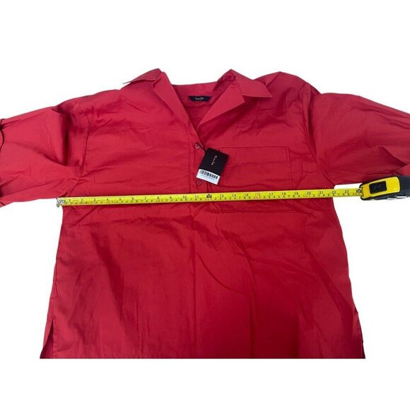 Massimo Dutti Womens Polo Shirt XS Red Relaxed Loose Fit 3/4 Sleeve 5195/557 NWT - Picture 11 of 15